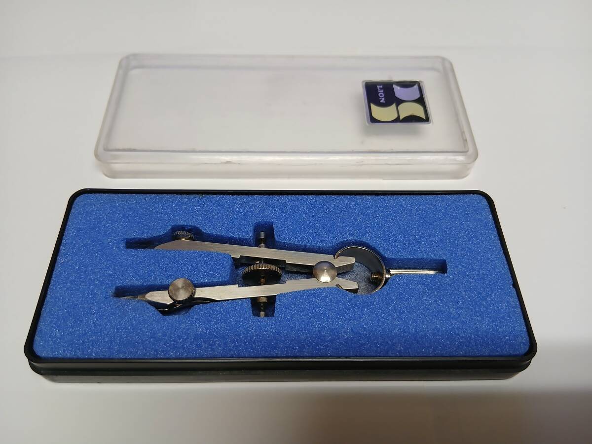 ★★【中古/長期保管】LION ライオン製図器 No.856 スプリングコンパス ケース付き ★★拍卖