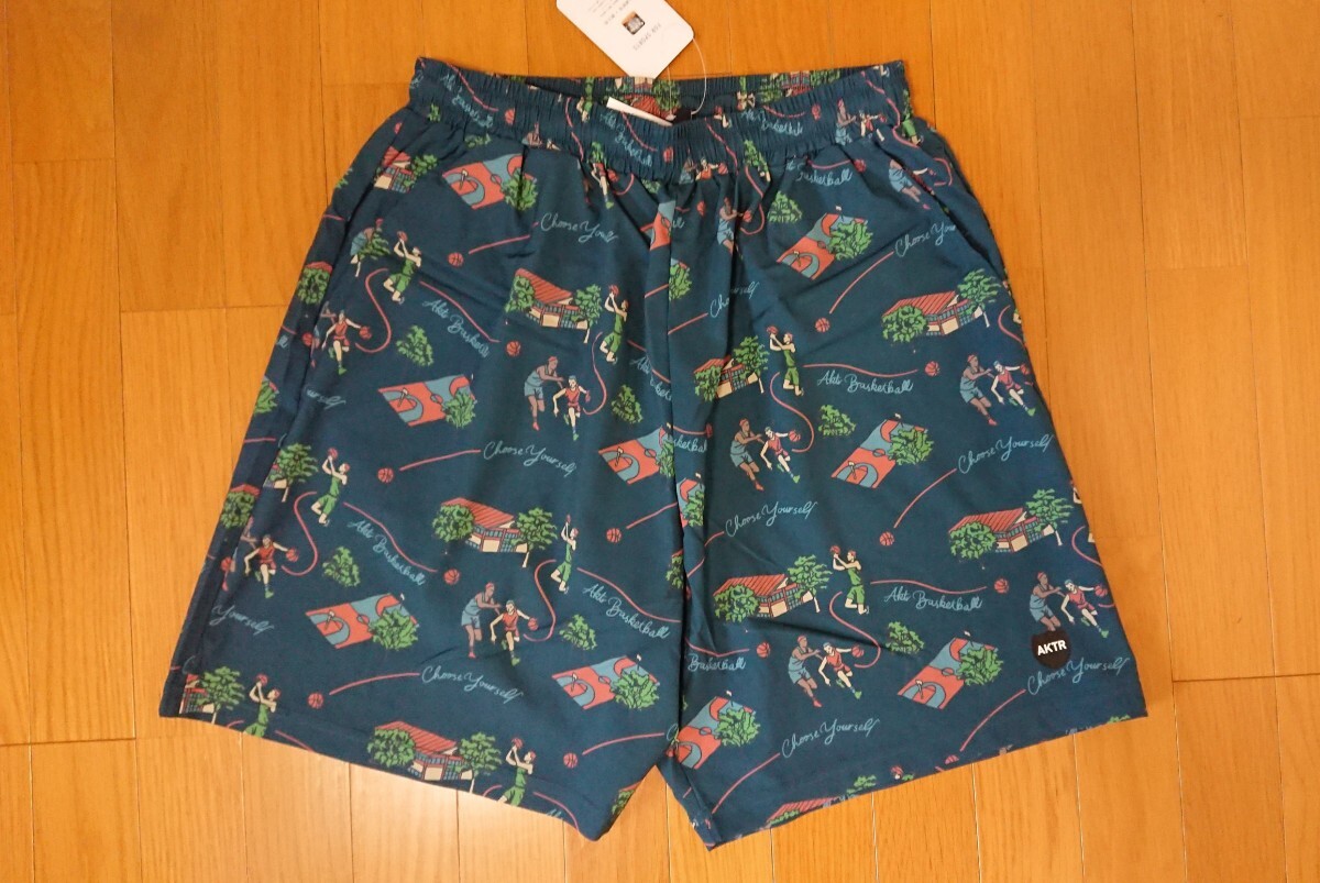 お買い得品!新品未使用品 AKTR ハーフパンツ XL ALOHA アロハ柄 バスケットボール バスパン プラパン ショーツ拍卖