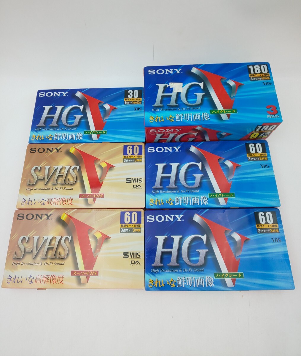 ☆ SONY VHS スーパーVHS ハイグレード ビデオテープ 30.60.180 未使用☆ソニー拍卖