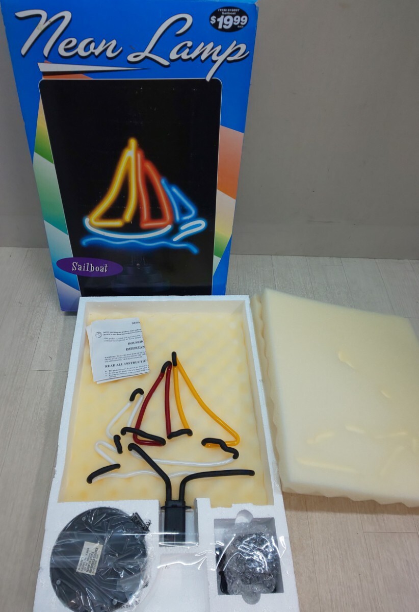 ☆未使用 ネオンサイン ヨット スタンドタイプ New Lamp Sailboat ☆ ライト拍卖