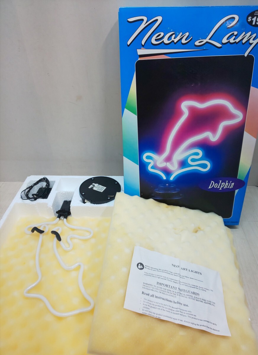 ☆ネオンサイン イルカ スタンドタイプ New Lamp Dolphin ☆ ライト拍卖