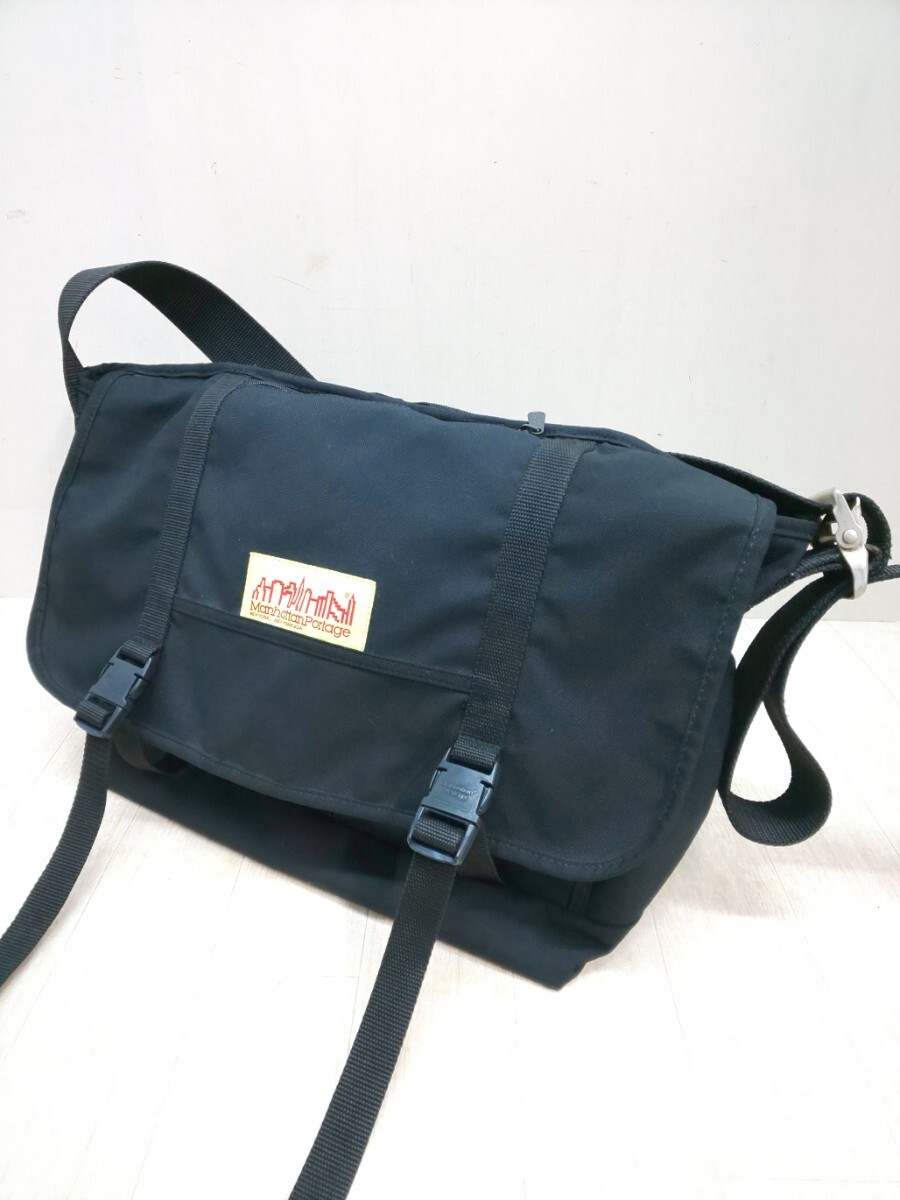 ☆ Manhattan Portage ショルダーバッグ ブラック☆ マンハッタンポーテージ拍卖