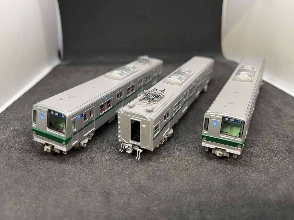 送料無料 中古 ジャンク TOMYTEC トミーテック 鉄道コレクション 鉄コレ 東京メトロ 6000-系 千代田線 北綾瀬支線 3両セット N化 動力化拍卖