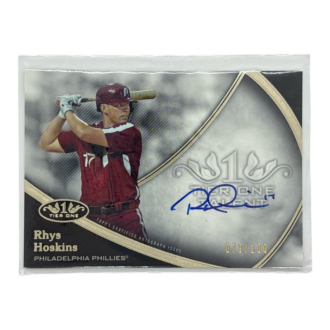 TOPPS MLBカード TIER ONE RHYS HOSKINS PHILADELPHIA PHILLIES 079/100 #T1TA-RHY 中古 IT1拍卖