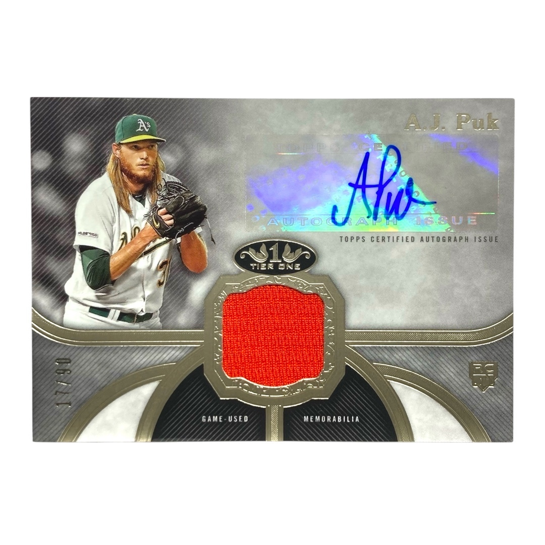 TOPPS MLBカード TIER ONE A.J. PUK ATHLETICS 17/90 #T1AR-AP 中古 IT2拍卖