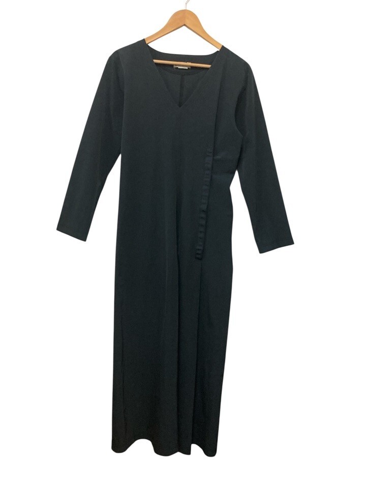 ISSEY MIYAKE イッセイミヤケ ナイロン Vネック ワンピース 長袖 IM14FH004 中古 4拍卖