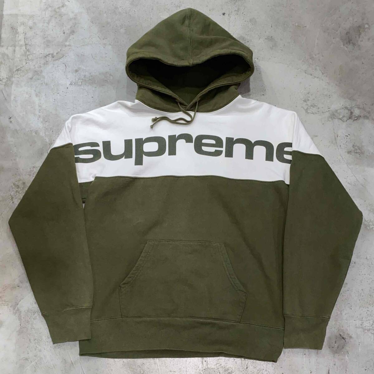 Supreme 17aw Blocked Hooded Sweatshirt Mサイズ シュプリーム ブロックドフーデッドスウェットシャツパーカー拍卖