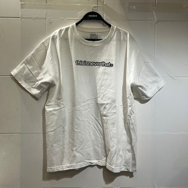 thisisneverthat OSPP TEE SIZE-XL ディスイズネバーザット オオサカスタイルピザパーティー半袖Tシャツ拍卖