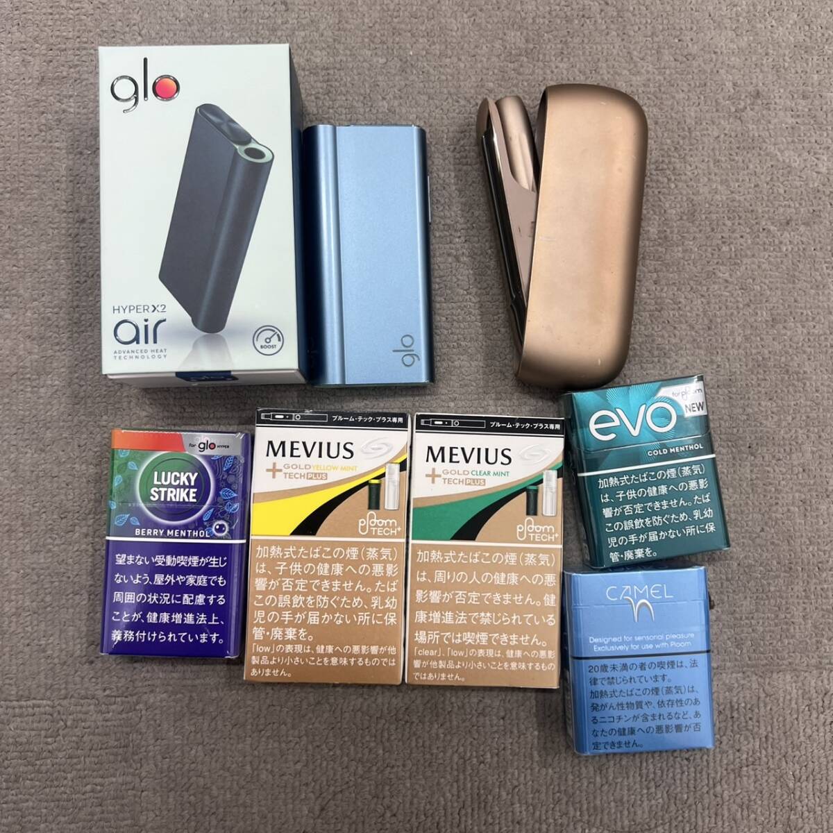 #14261 アイコス IQOS A1505 Glo G6010 2台 喫煙グッズ 着火未確認 通電のみ確認 おまとめ拍卖