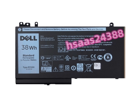 新品 Dell Latitude 6MT4T 8V5GX R9XM9 R0TMP TXF9M 電池パック交換 RYXXH 38W拍卖