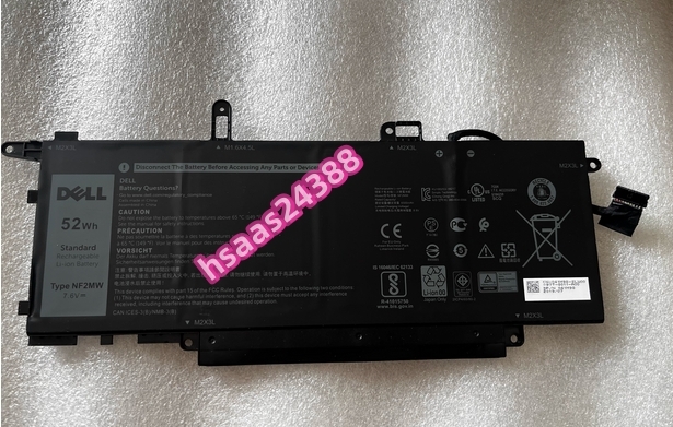 新品 DELL E7260, E7270, バッテリー NF2MW, 0C76H7, 02K0CK, 8RTVG, 08W3YY, 7146W, DJ5GG, G8F6M P110G電池パック交換内蔵battery単品拍卖