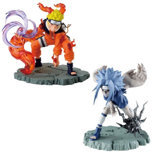 【新品】NARUTO ナルト Memorable Saga うずまきナルト II & うちはサスケ II 【尾獣化 九尾螺旋丸 呪印状態2 黒い千鳥】拍卖