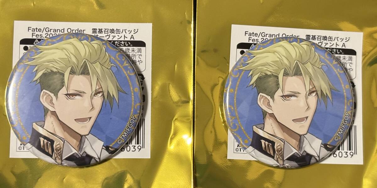 Fate/Grand Order Fes. 2025 FGO fes フェス 2025 霊基召喚缶バッジ アキレウス 2個セット拍卖