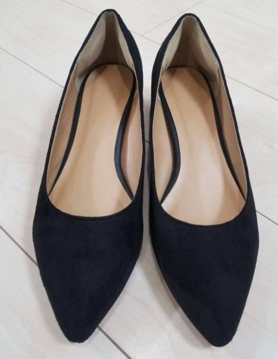 卒業式などに☆AG by apuagirl エージーバイアクアガール スウェード風パンプス(24cm)拍卖