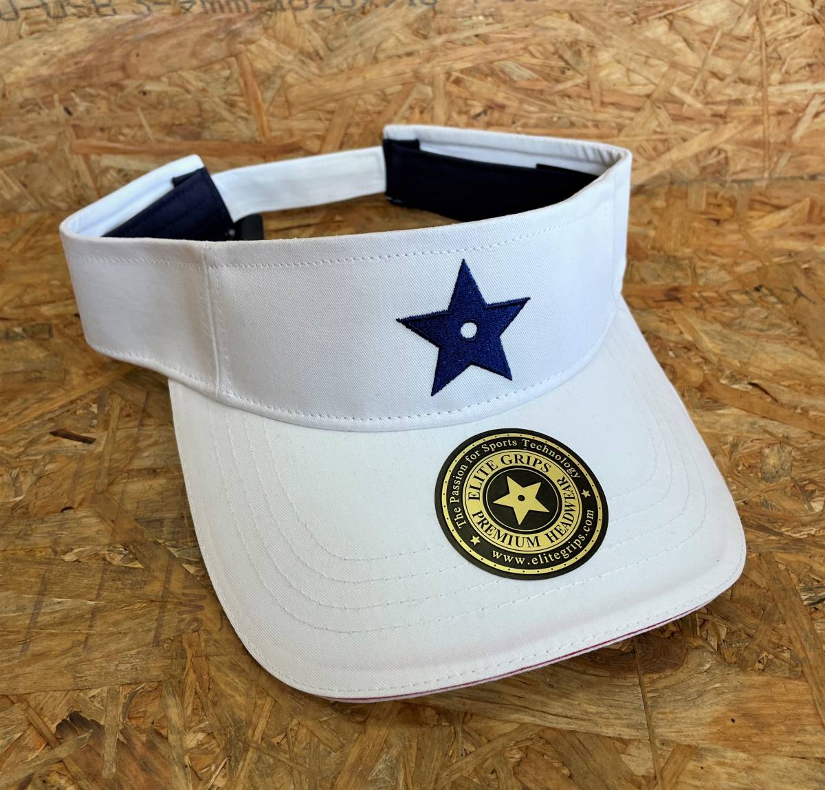 ☆新品☆エリートグリップ☆星マーク サンバイザー☆限定☆SB-ET02☆ホワイト☆エリートサンバイザー☆エリートキャップ拍卖