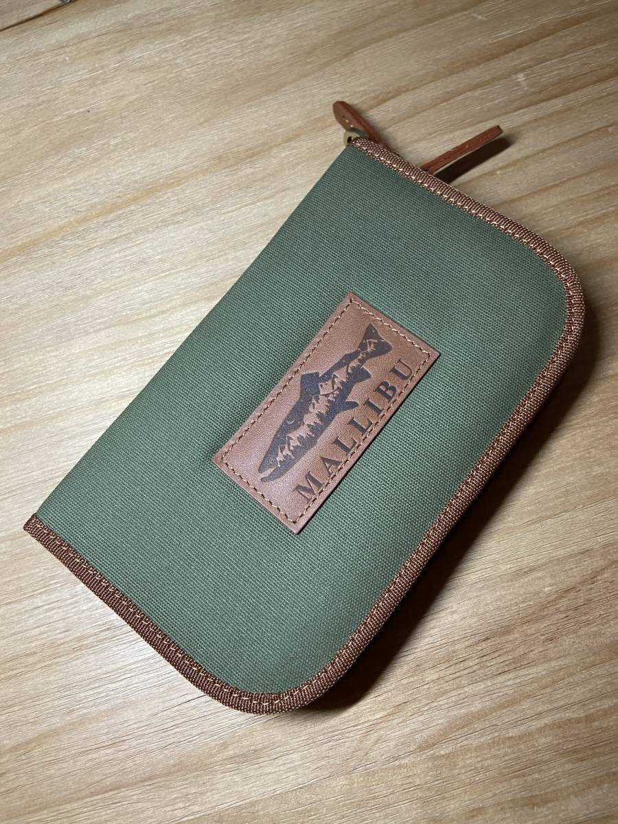 MALLIBU ルアーワレット スプーンワレット グリーン ハンドメイド 新品 羊毛ファー拍卖