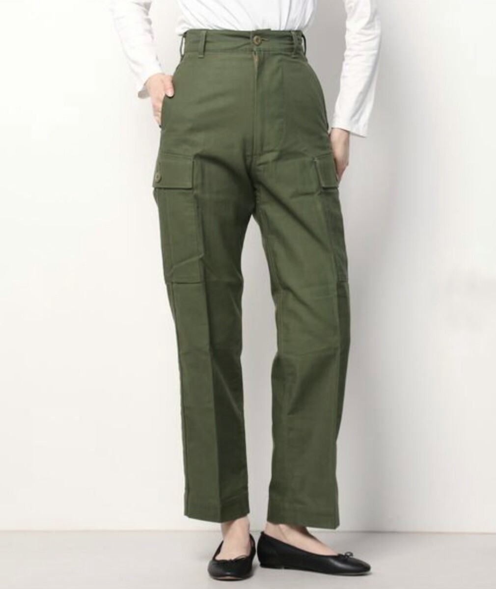 THE SHINZONE ザシンゾーン フィールドパンツ カーゴパンツ FIELD PANTS 18AMSPA51 ハイウエスト 脚長効果 オリーブ カーキサイズ34 S拍卖