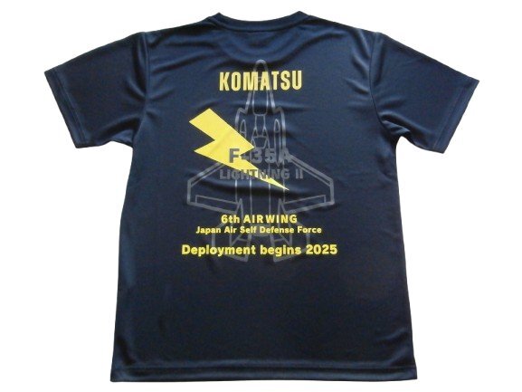 KOMATSU F-35A 2025 ドライTシャツ 紺 サイズL拍卖