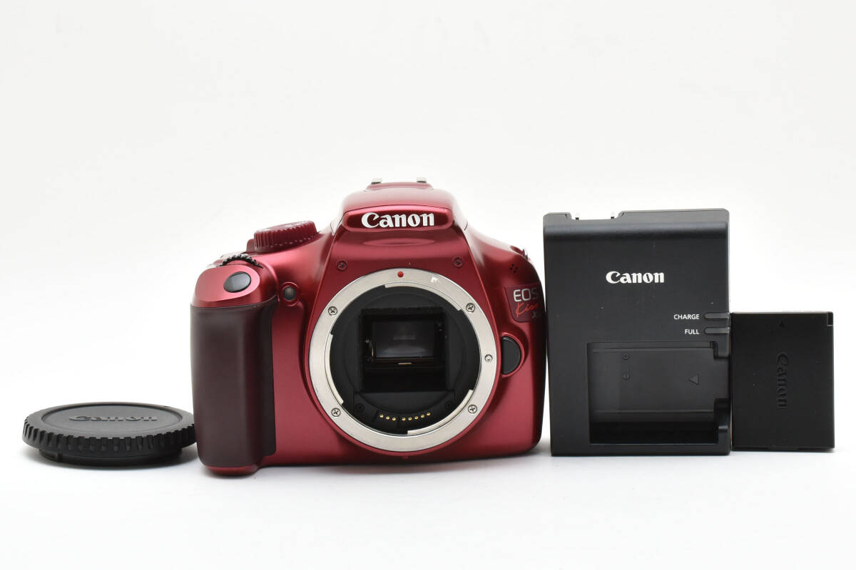 【美品】 Canon キャノン EOS Kiss X50 ボディ レッド デジタル一眼【動作確認済み】 #2567433拍卖