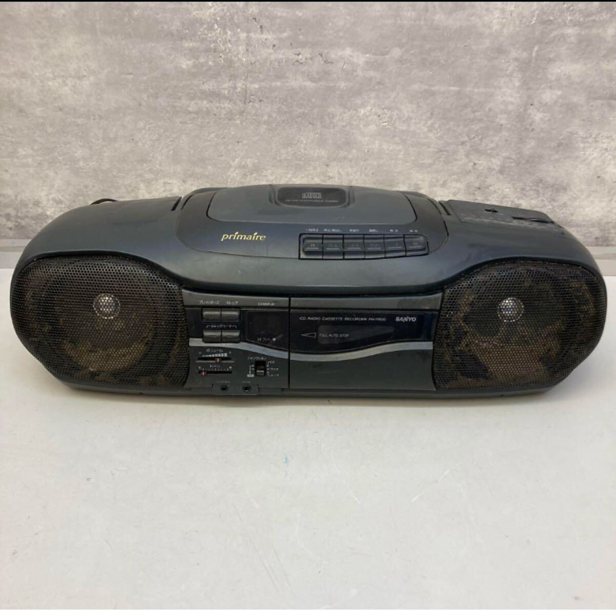 サンヨー SANYO primaire PH-PR20 カセットデッキ CDプレーヤー ラジカセ ラジオ 音響機器 黒 1993年製 レトロ ビンテージ ヴィンテージ拍卖