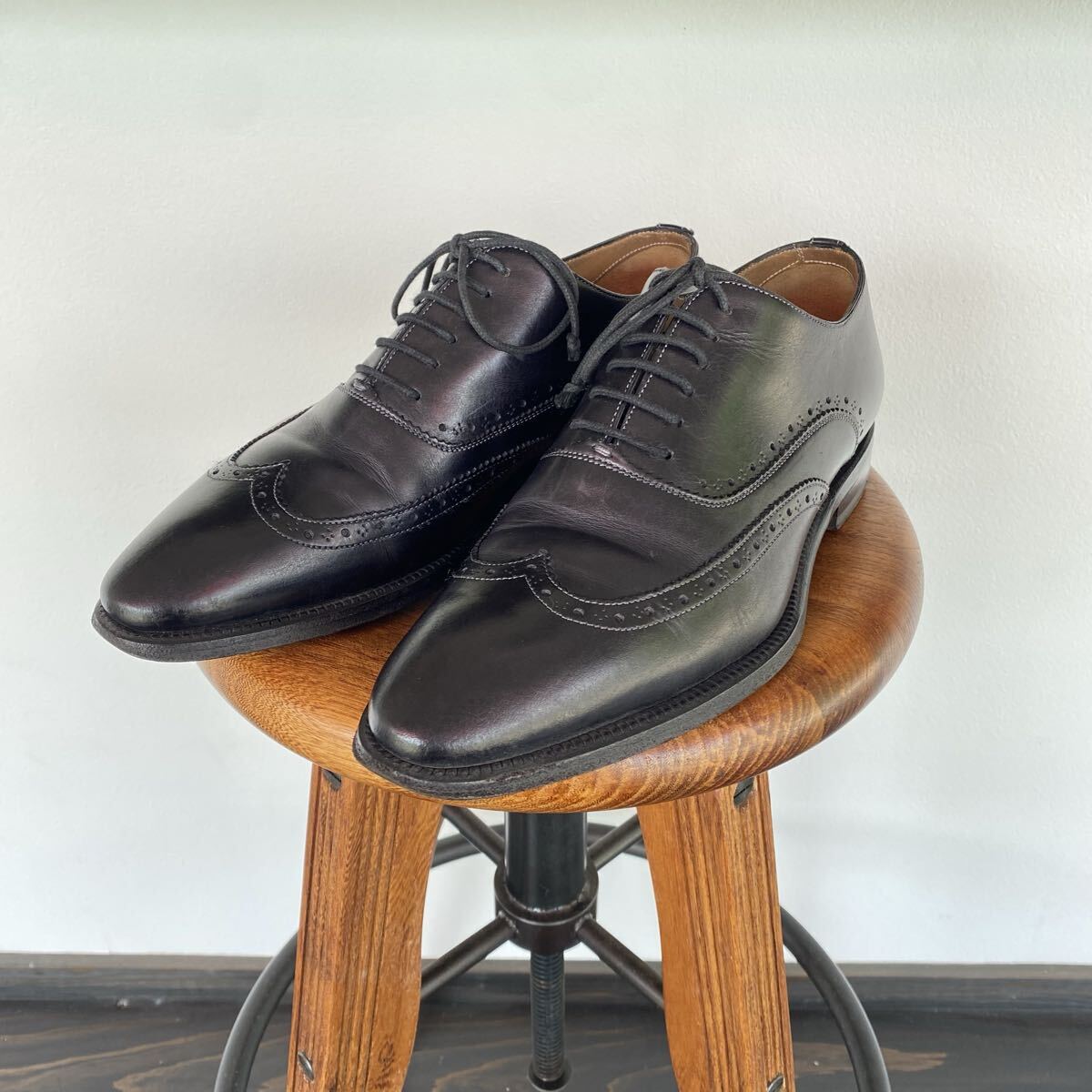 【ステファノブランキーニ STEFANO BRANCHINI 革靴 レザーシューズ ビジネスシューズ ドレスシューズ メンズ5 1/2 24.5cm イタリア製】拍卖