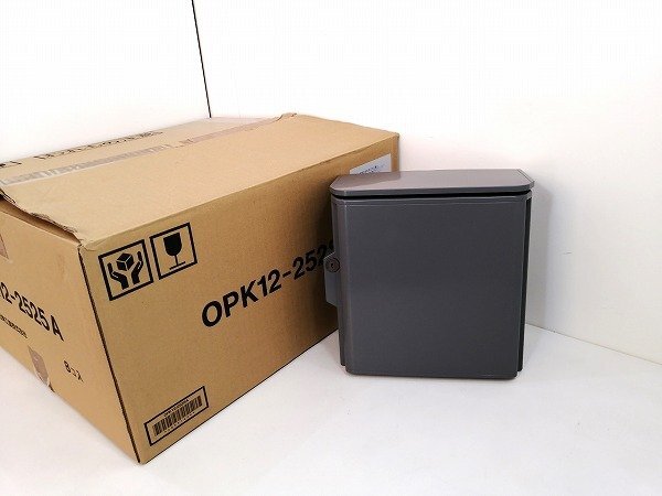 未使用品■日東工業 8個セット キー付耐候プラボックス グレー塗装済み OPK12-2525A 分電盤 屋根付き 屋外 鍵 片扉 AAS樹脂 名古屋④拍卖