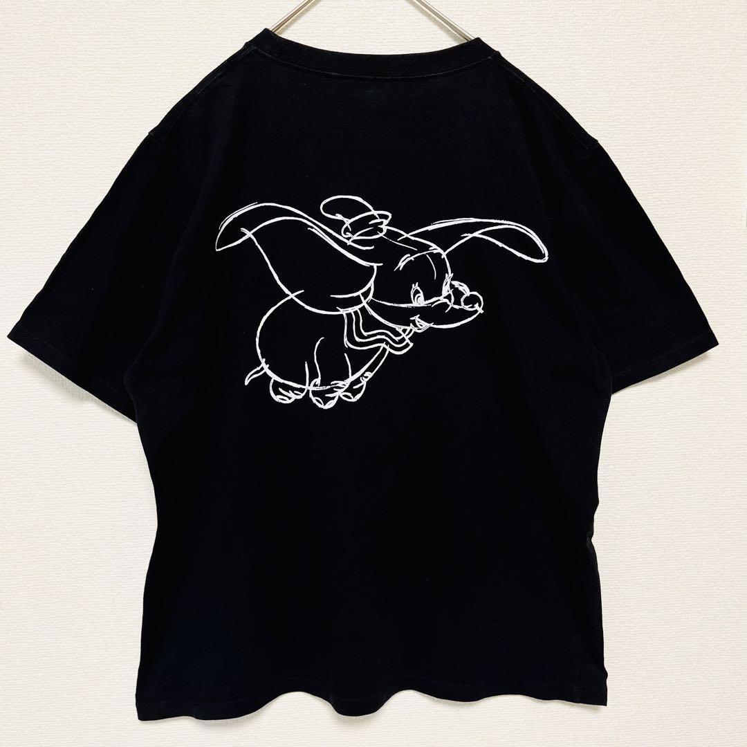 【コラボ◎】 UT×ディズニー ダンボTシャツ XL 黒かわいい 【1104】拍卖