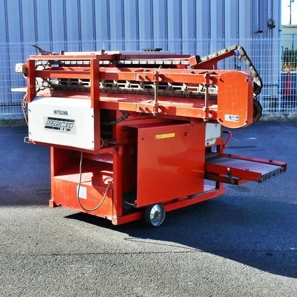 【宮城】ミツワ 全自動枝豆脱莢機 KX-D1 三相 200V 50hz サヤ取り もぎとり もぎ取り 脱莢 選別 摘取 収穫 枝豆 東北 中古 倉庫保管拍卖