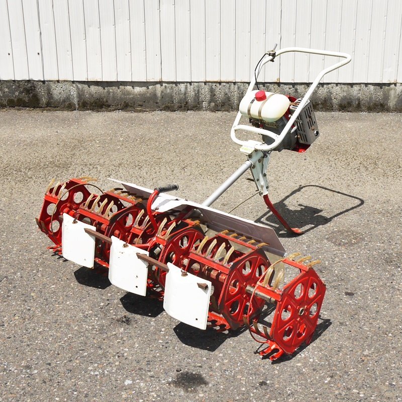 【新潟】マメトラ農機 水田除草機 MRT-5S 5条 水田 除草機 中古 条間 中耕 カルチ 除草 撹拌 草刈機 歩行型 水稲 田んぼ 稲作 倉庫保管拍卖