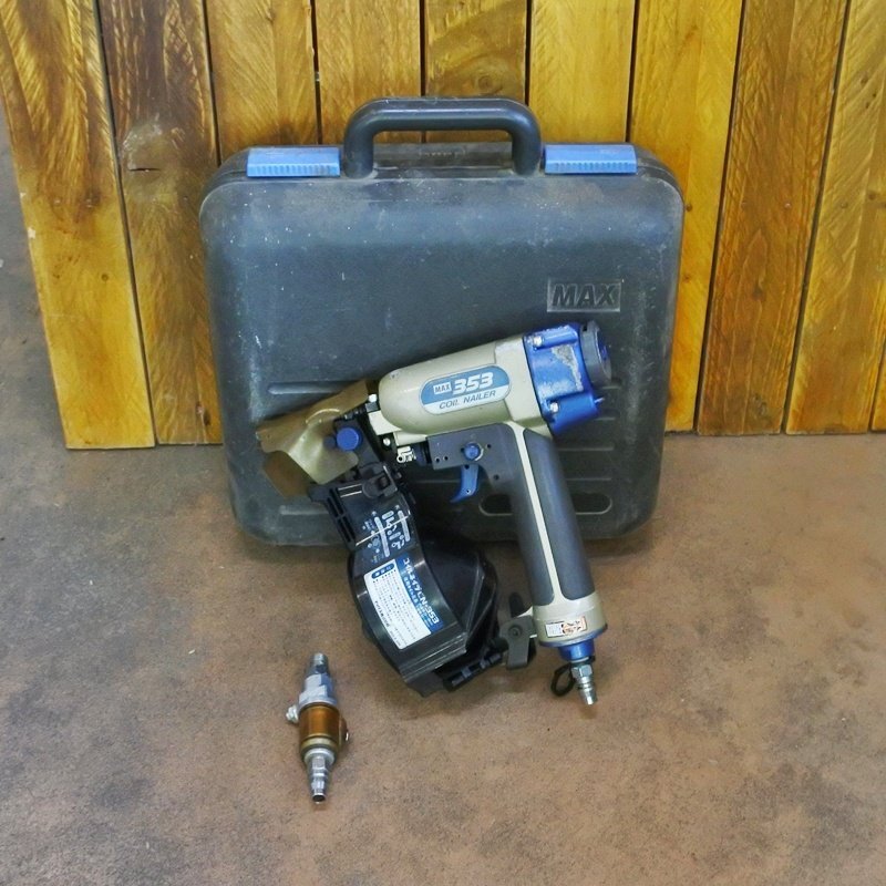 【山形】マックス コイルネイラ CN353 電動工具 工具 電動 釘打機 エア釘打機 ロール釘打機 エア工具 エアツール 100V 倉庫保管 東北 中古拍卖