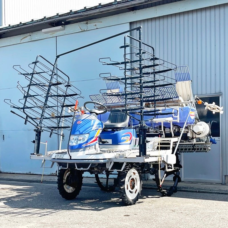 【富山】ジャンク イセキ 田植機 PZ83HD-JLF 部品取り 570時間 8条植 23馬力 さなえ こまきちゃん 施肥機 ディーゼル 軽油 倉庫内保管 中古拍卖