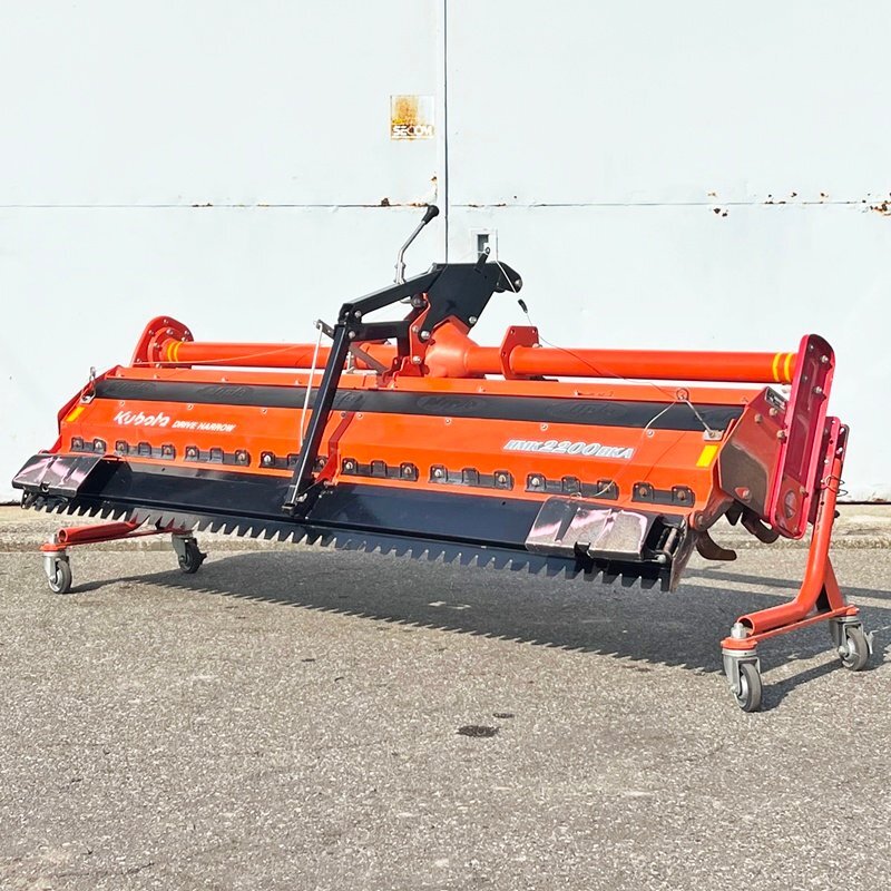 【富山】クボタ ドライブハロー HMK2200BKA 作業幅2250㎜ トラクター アタッチメント パーツ 代掻き 代かき 土引き 水田 倉庫内保管 中古拍卖