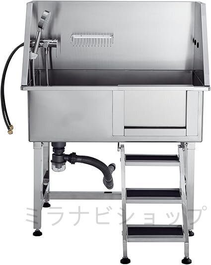 ドッグバス 大型 ステンレス製 ペットバス バスタブ トリミングサロン 浴槽 業務用 犬用 猫用 浴槽 ペット お風呂 小型犬 中型犬 バスタブ拍卖