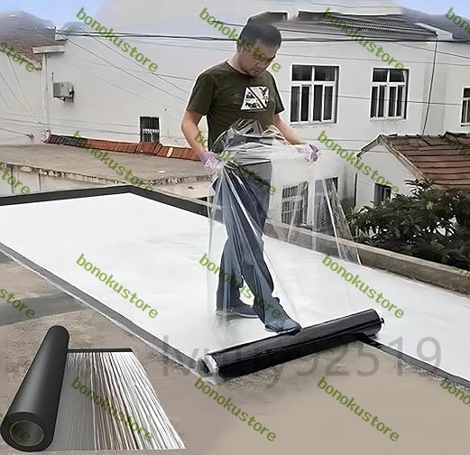 強力防水シート 強力粘着防水テープ 屋根 断熱防水用 補修シート 幅1m×厚さ1.5mm アルミニウム箔面 屋外・屋上・屋根使用可能 (10M)拍卖