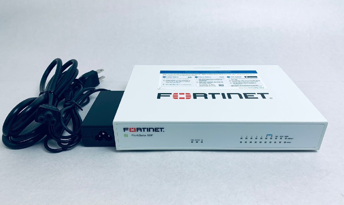 ライセンス期限:2027/04/25<中古Aランク 清掃済 美品> FORTINET FORTIGATE-60F FG-60F UTM 初期化済 送料無料 領拍卖