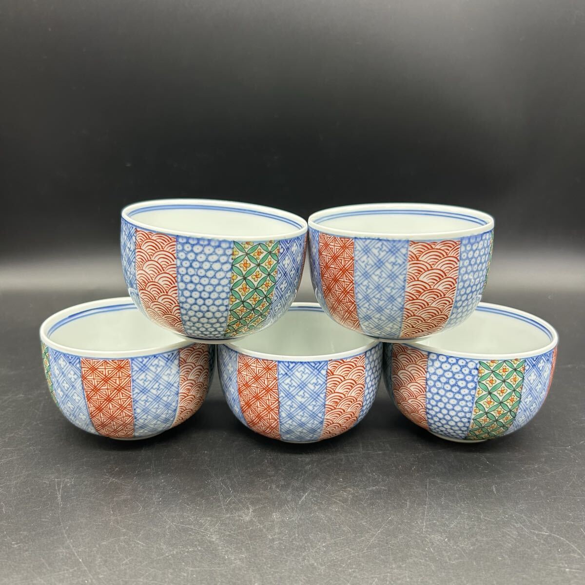 胡窯 湯呑 色絵 湯飲み 和食器 茶器 エ32-3拍卖