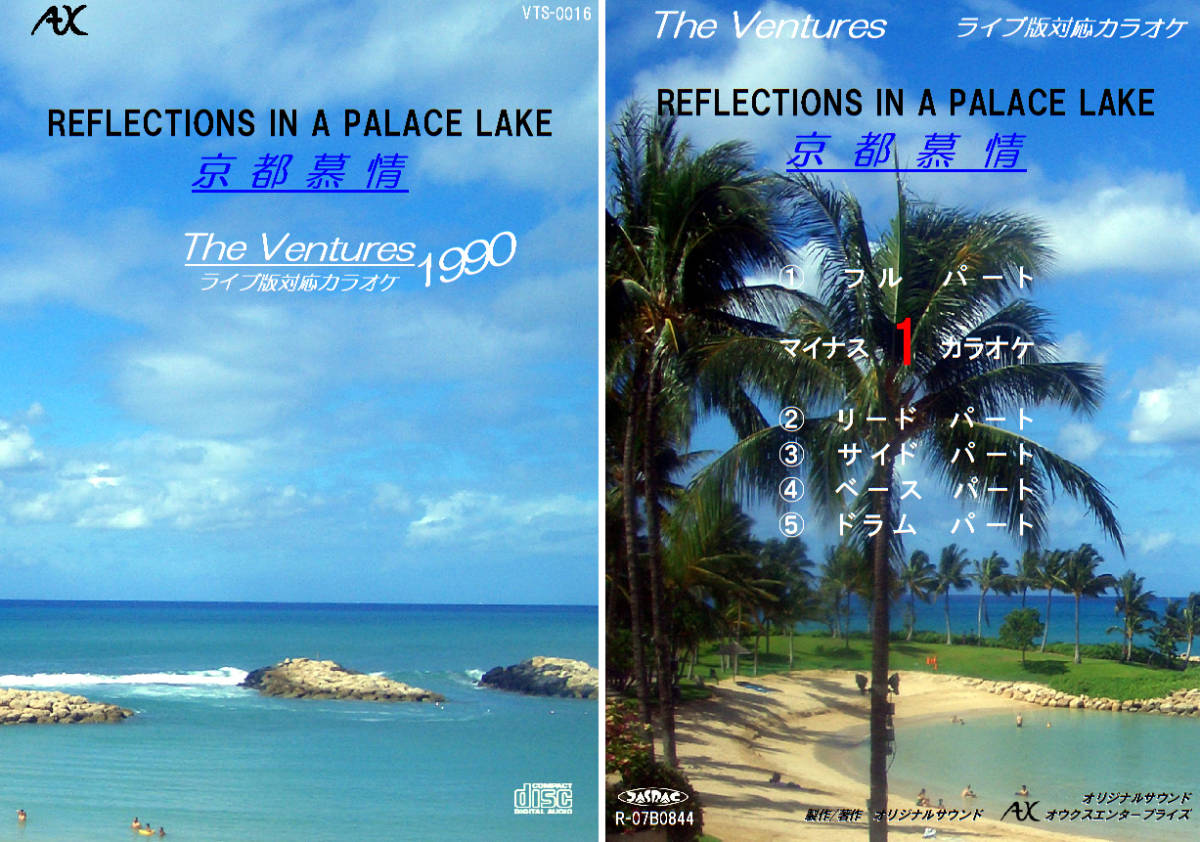 VTS-016 ベンチャーズカラオケ 京都慕情 1990 試聴OK コード譜閲覧可 THE VENTURES Reflections in A Palace Lake拍卖