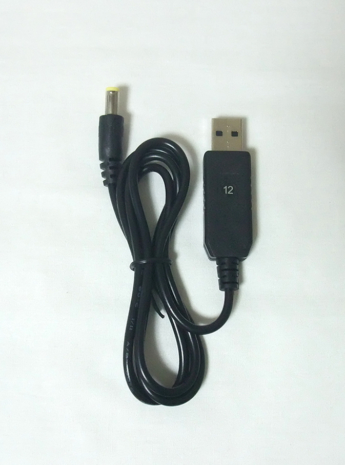 USB(DC5V)をDC12Vに昇圧する変換ケーブル(約1m、新品)拍卖