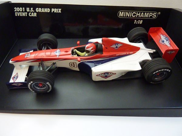 ▲Minichamps1/18F1'01U.S.GPイベントカー拍卖