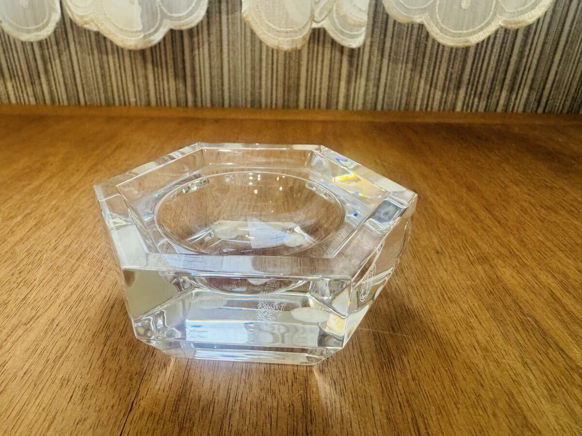 Baccarat バカラ 六角形 小物入れ クリスタルガラス アッシュトレイ拍卖