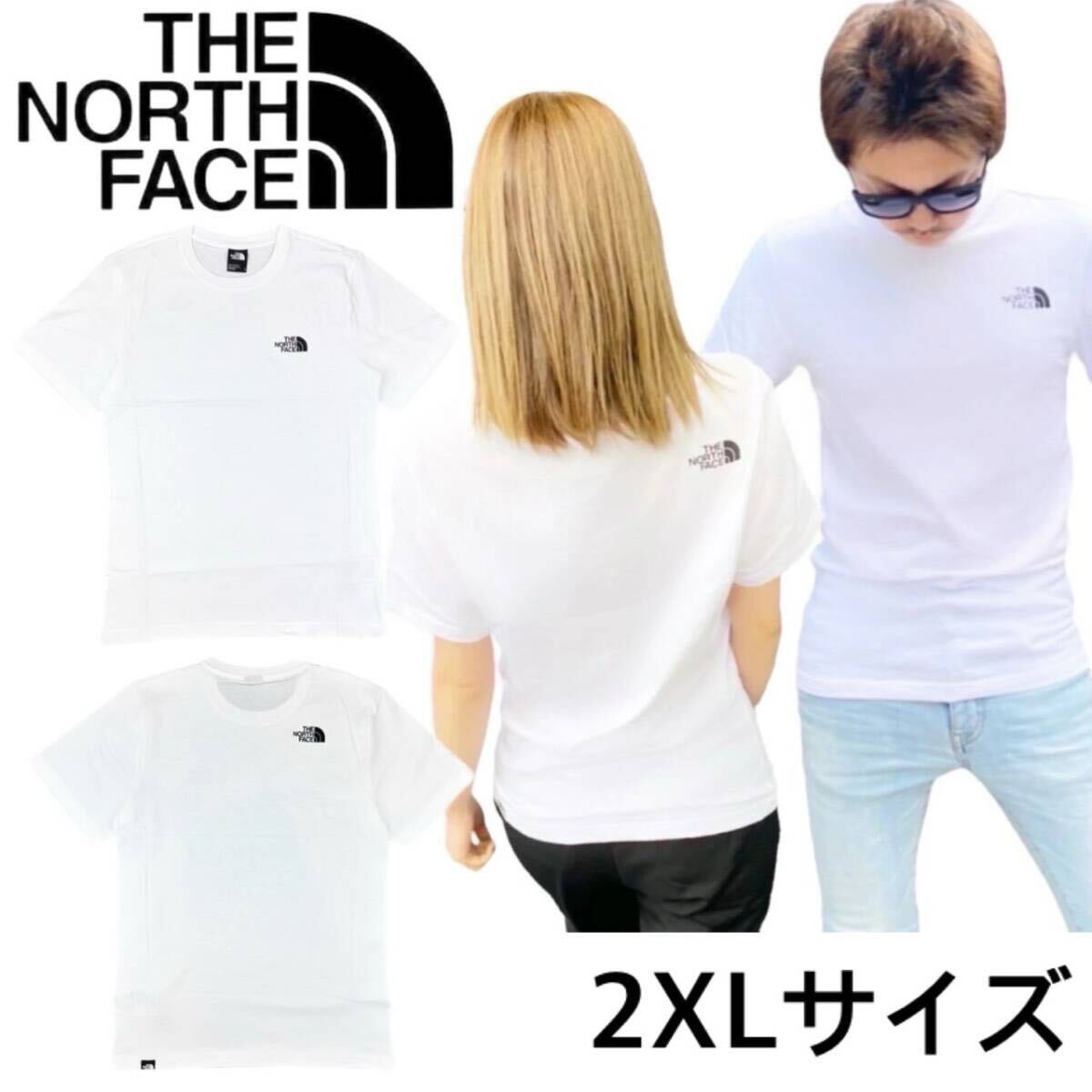 ザ ノースフェイス 半袖Tシャツ カットソー NF0A87NG ホワイト 2XLサイズ クルーネック プリントロゴ THE NORTH FACE COTTON S/S TEE 新品拍卖
