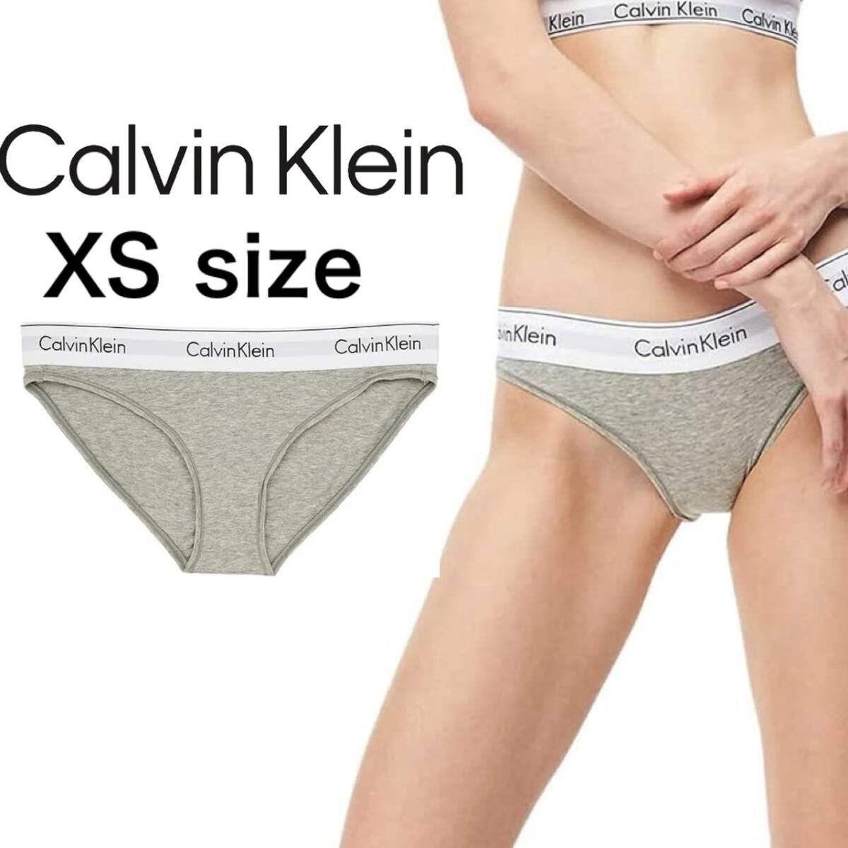 カルバンクライン calvin klein アンダーウェア 下着 ショーツ パンツ F3787 グレー XSサイズ 女性 レディース インナー CALVIN KLEIN 新品拍卖