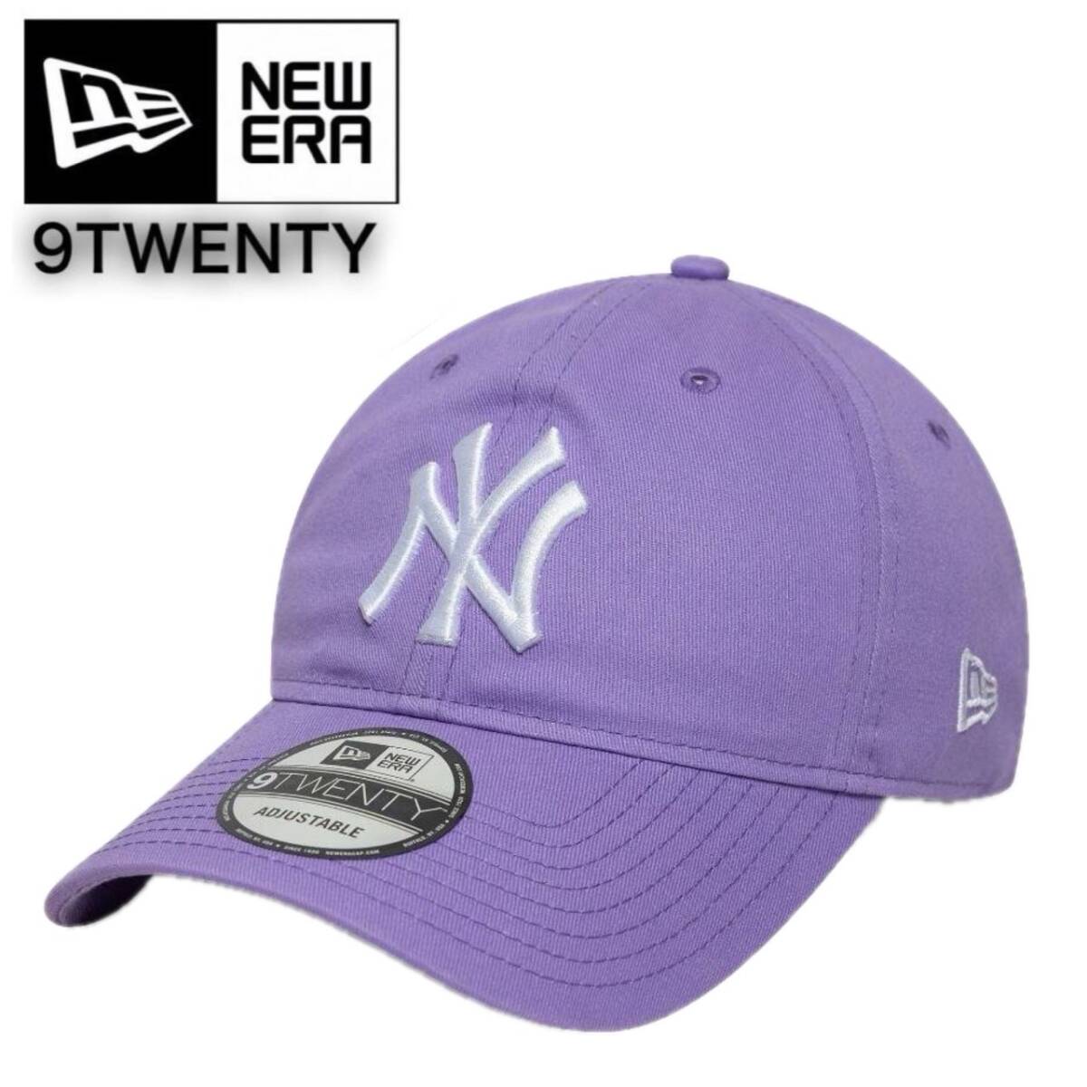 ニューエラ Newera キャップ 9TWENTY ヤンキース パープル 男女兼用 NYY 柔らか クロスストラップ 調節可 帽子 NEWERA 9TWENTY 新品拍卖