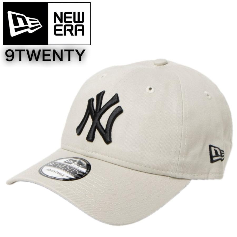 ニューエラ キャップ 帽子 9TWENTY ヤンキース ストーン×ブラック 柔らか クロスストラップ 調節可 MLB 男女兼用 NEWERA 9TWENTY 新品拍卖
