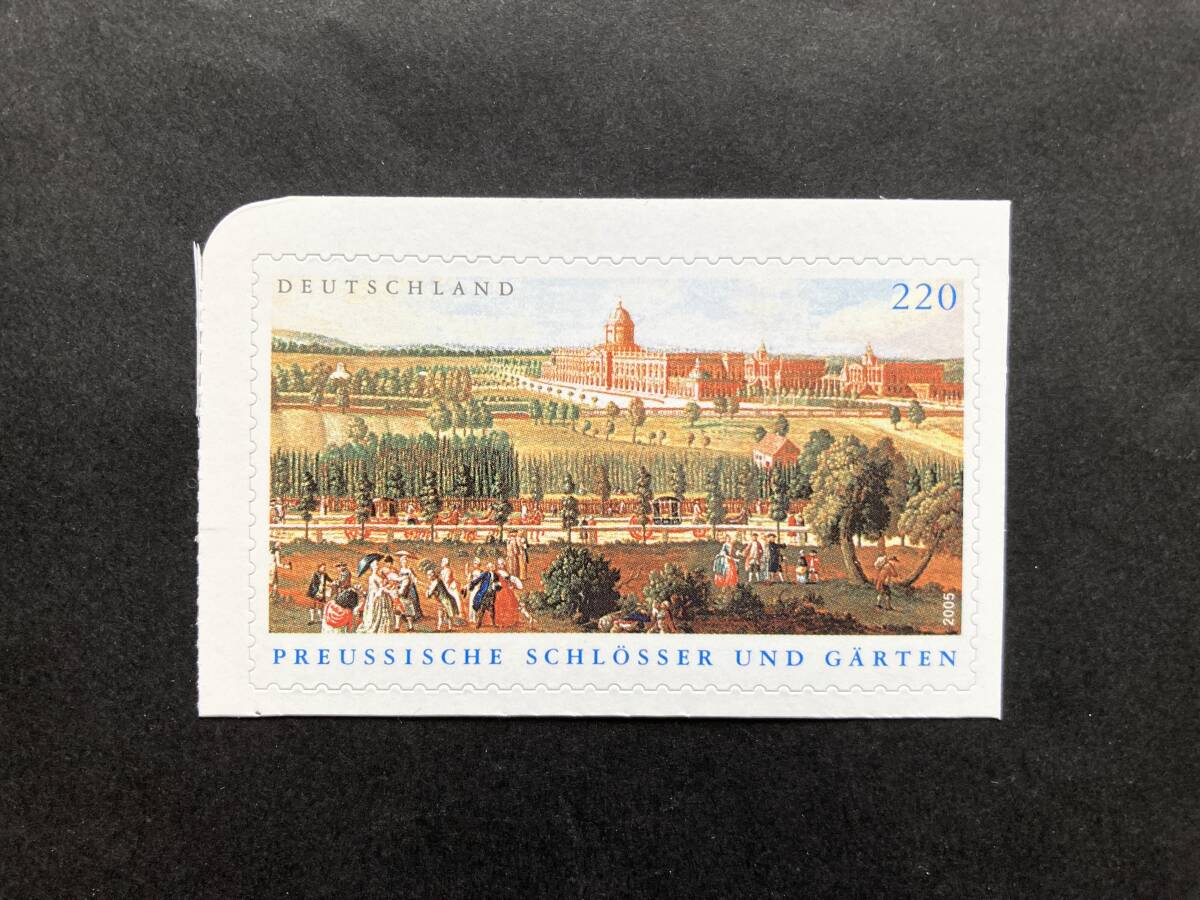 外国切手: ドイツ切手 「プロイセンの城と庭園」シール式 1種完 未使用拍卖