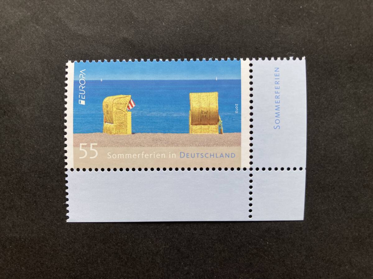 外国切手: ドイツ切手 「(2012年ヨーロッパ切手)共通テーマ・観光」(夏休み)1種完 未使用拍卖