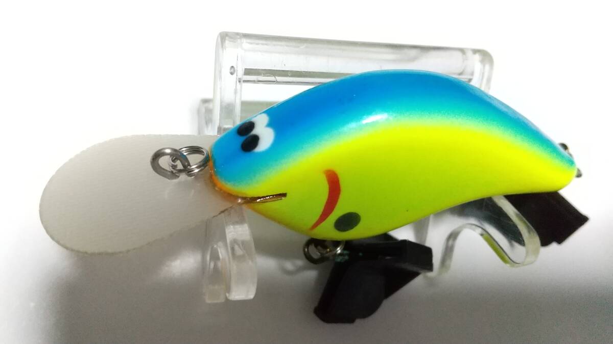 8 秘密のクランク CPリッパーショートビル ボディ約6cm フラットシャッド FLAT SHAD WOOD ウッド フラットサイドクランク BOX保管未使用拍卖