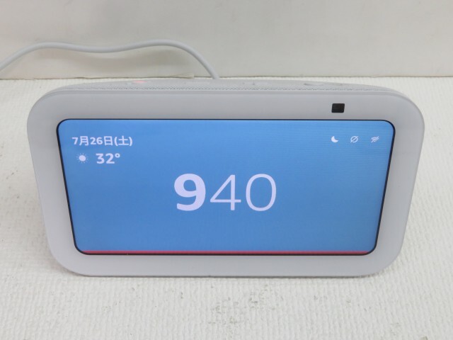 ■Amazon H97N6S スマートスピーカー Amazon Echo Show5 第3世代 アマゾン エコーショウ アダプター付き USED 21690 SA■!!拍卖