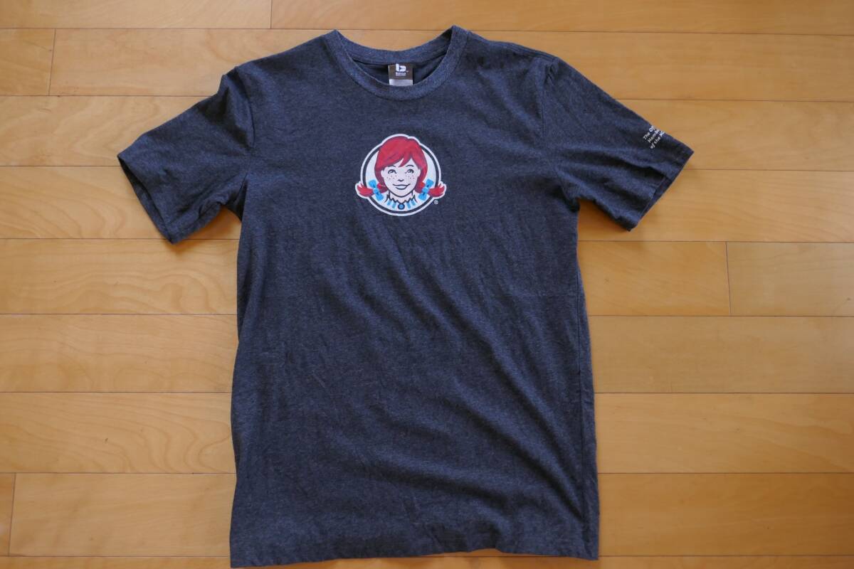 ◆Wendy's ウェンディーズ◆半袖 プリントTシャツ◆NCAAロゴ◆USED品◆Sサイズ拍卖