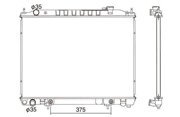 ●エルグランド●CBA-ME51 CBA-MNE51●ラジエーター●新品 即納●18ヶ月保証●拍卖